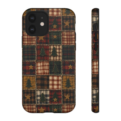 Christmas Rag Quilt Tough Case