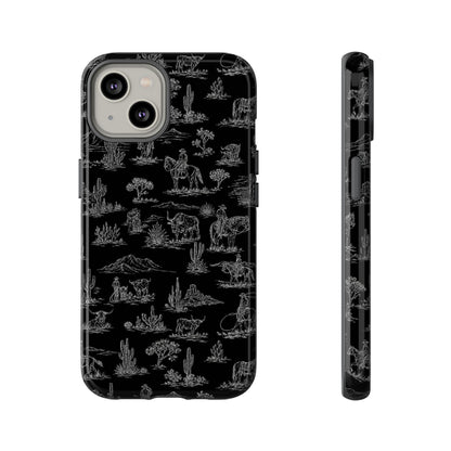 Midnight Toile Tough Case