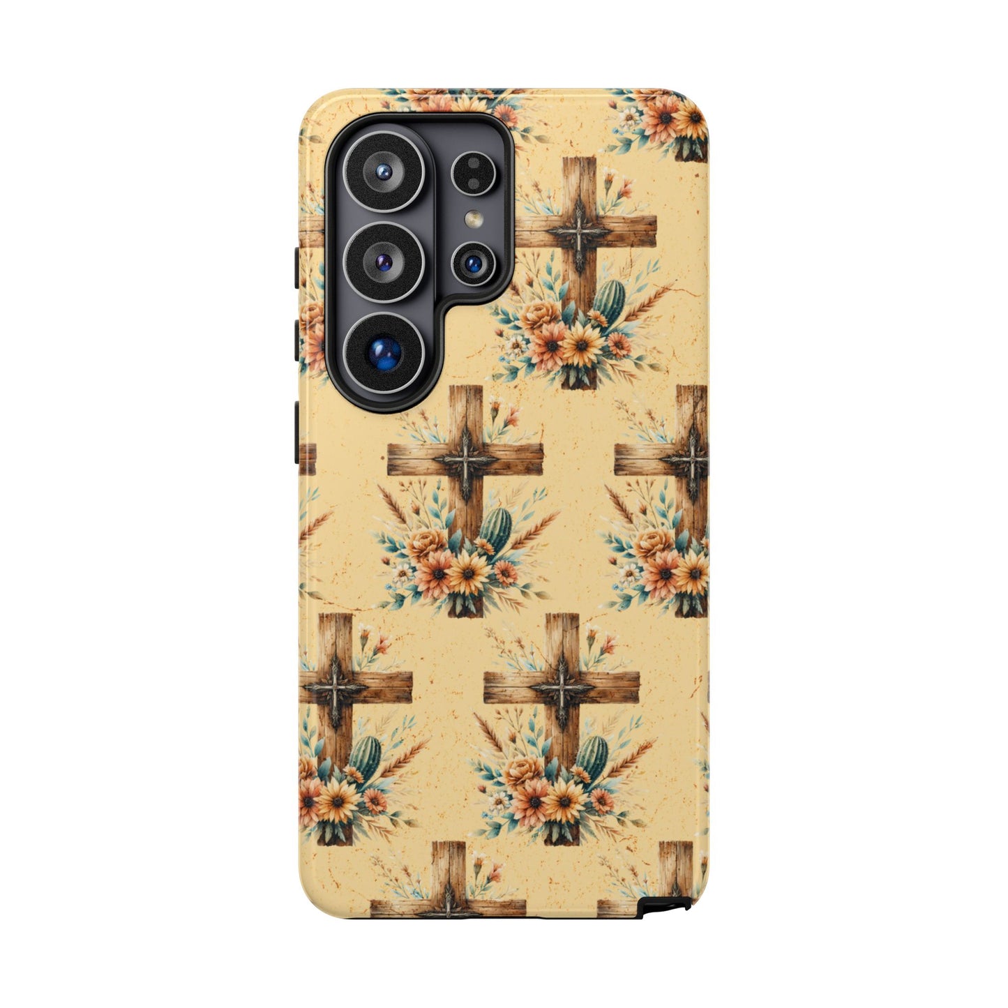 Floral Crosses Tough Case