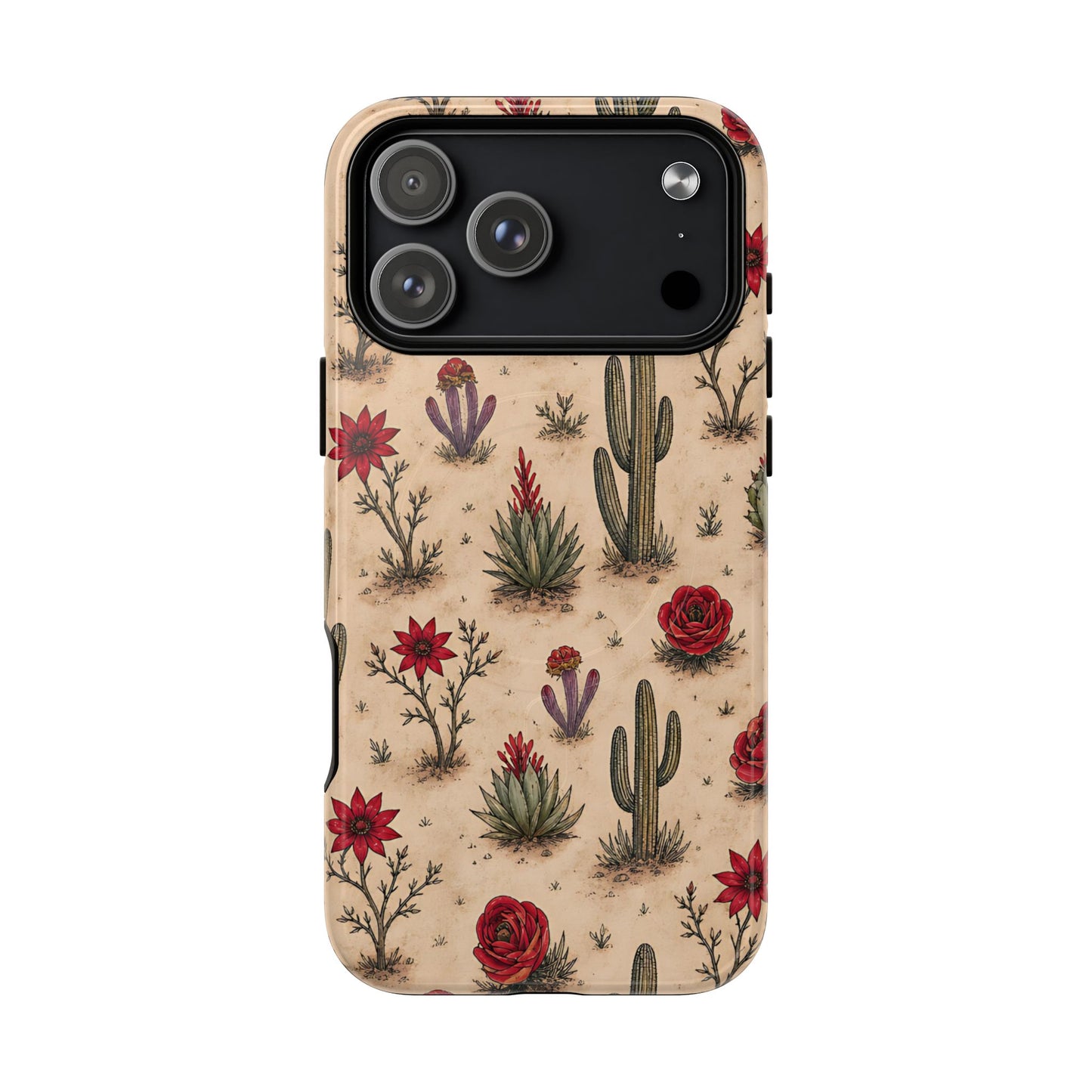 Red Bloom Desert Magnetic Case