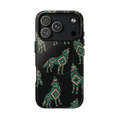 Turquoise Wolf Magnetic Case