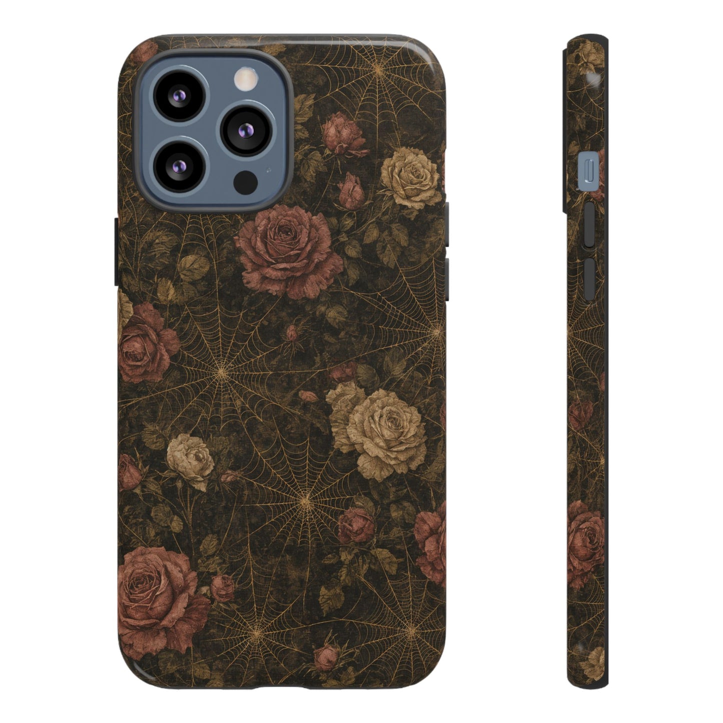 Spiderweb Rose Tough Case