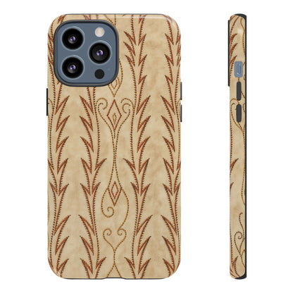 Boot Stitch Cream Tough Case