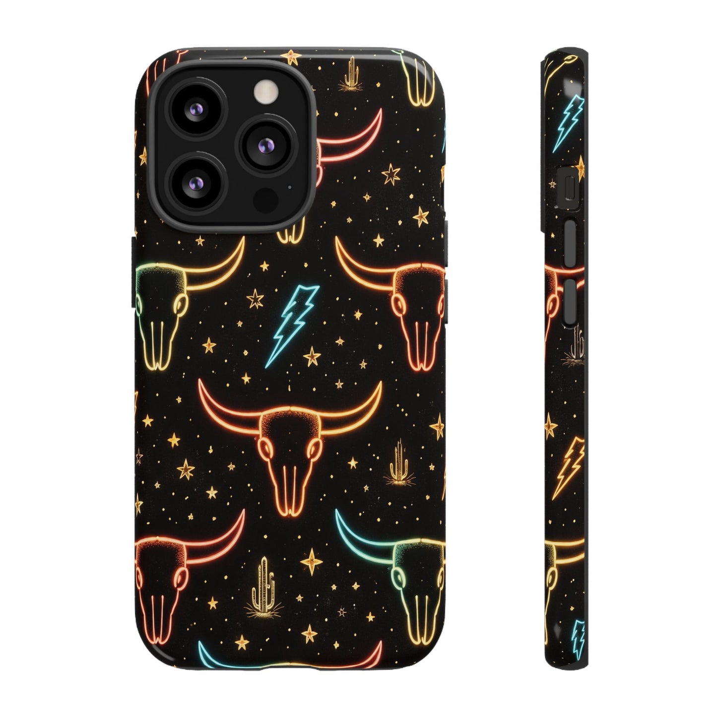 Neon Longhorns Tough Case