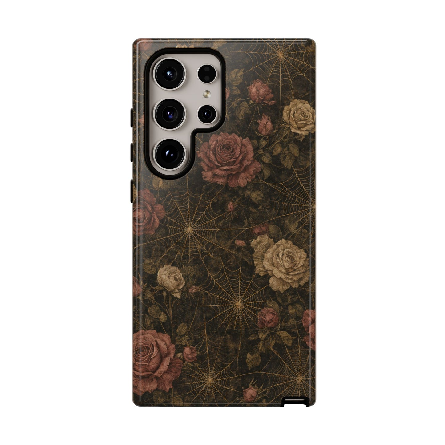 Spiderweb Rose Tough Case