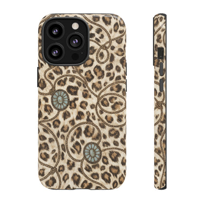 Leopard Rope Conchos Tough Case