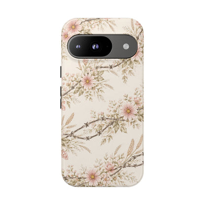 Floral Barbed Wire Tough Case
