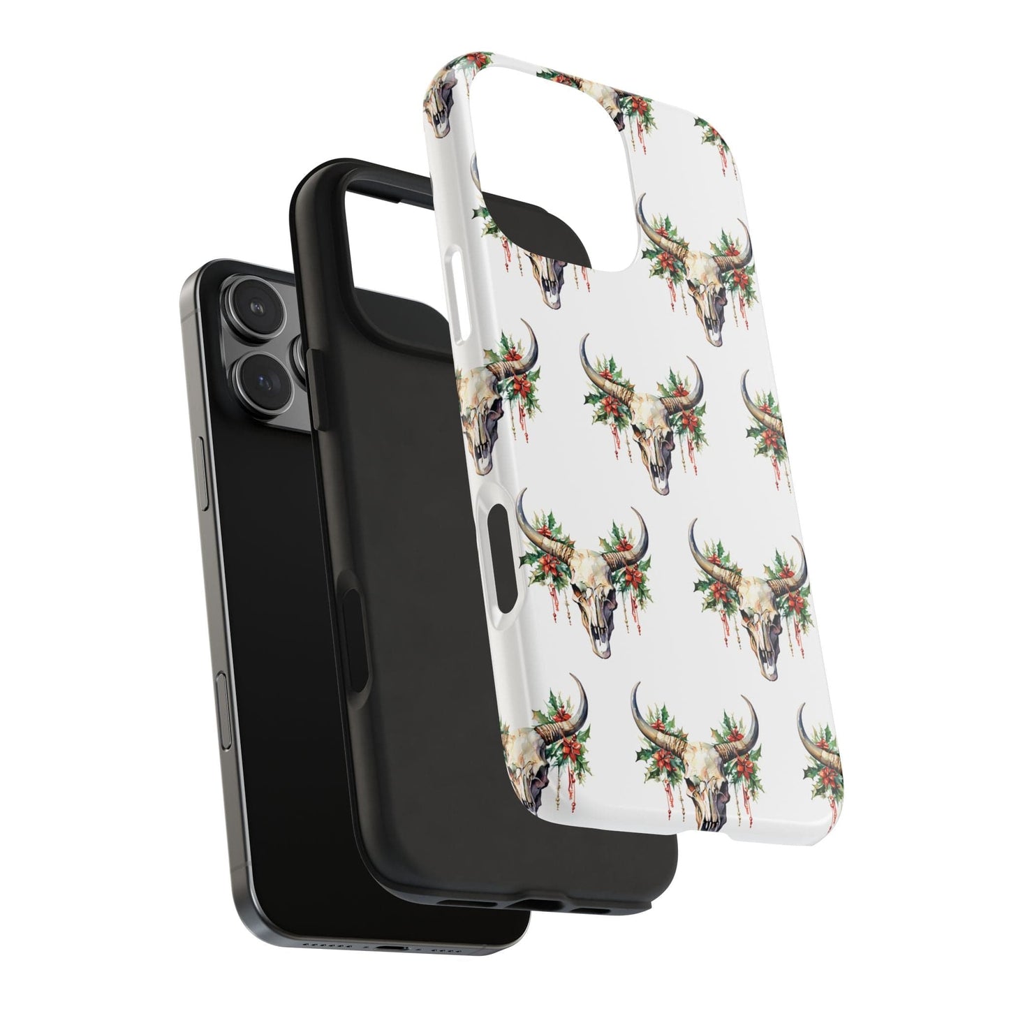 Christmas Bull Skull Phone Case