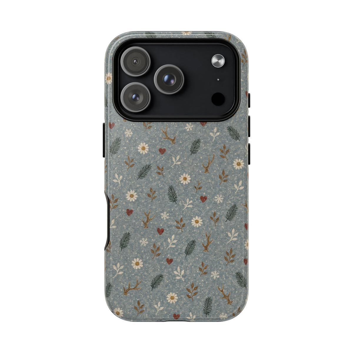 Antler Daisies Snow Magnetic Case