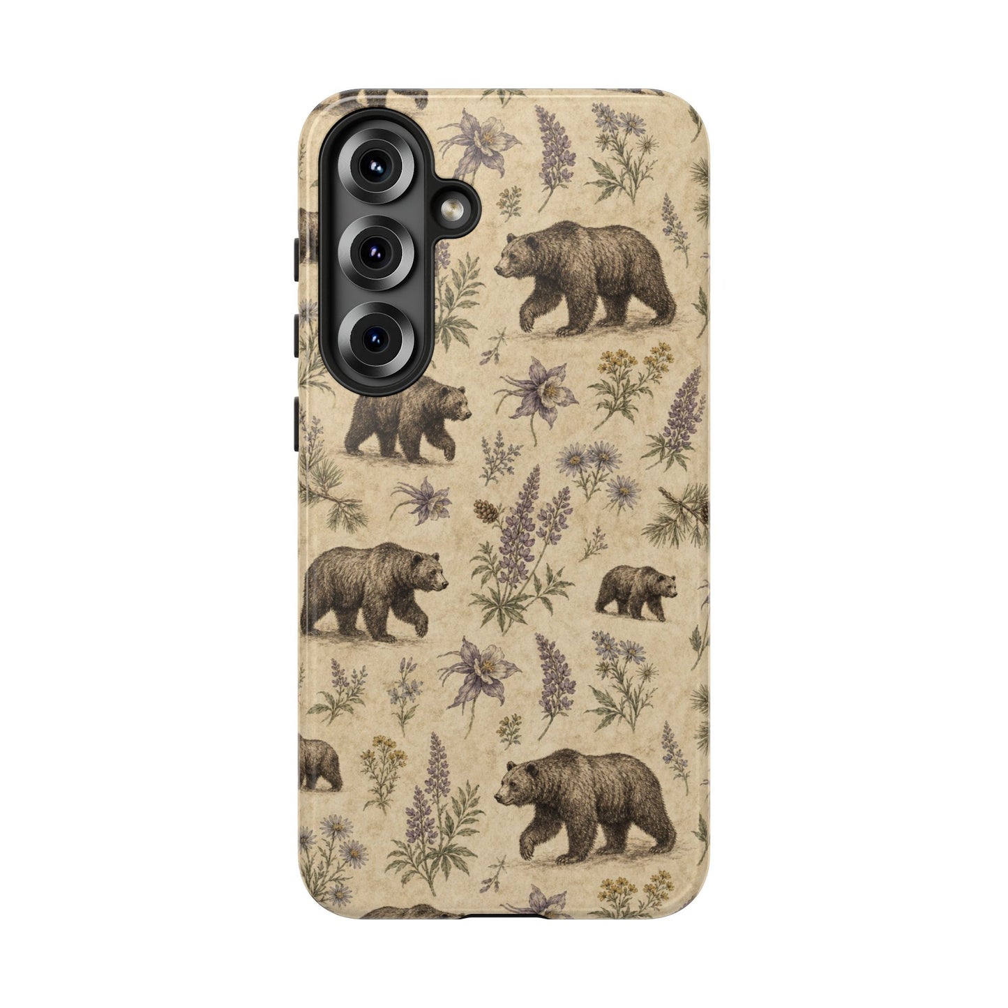 Floral Bear Tough Case