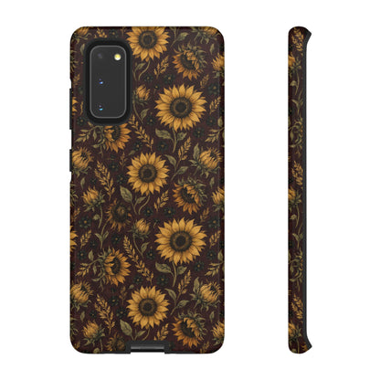 Burgundy Sunflowers Tough Case