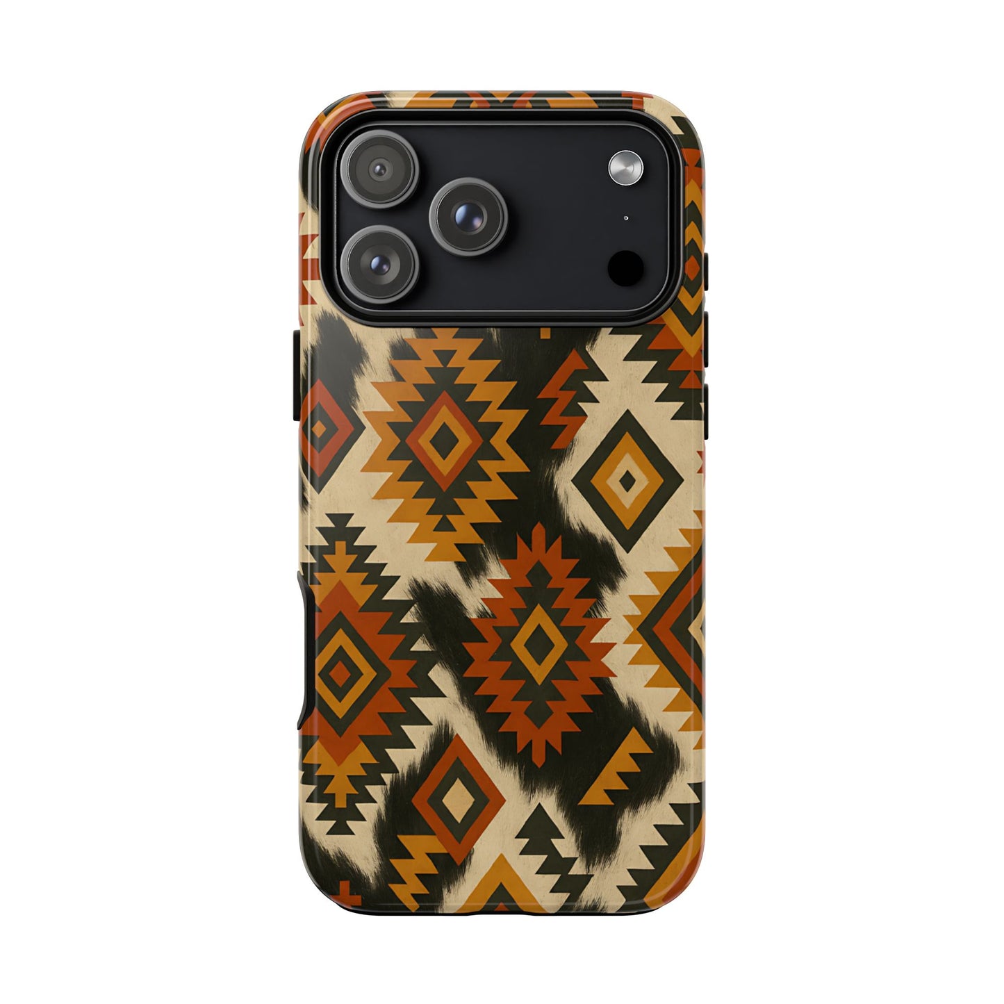 Desert  Aztec + Cowhide Tough Phone Case