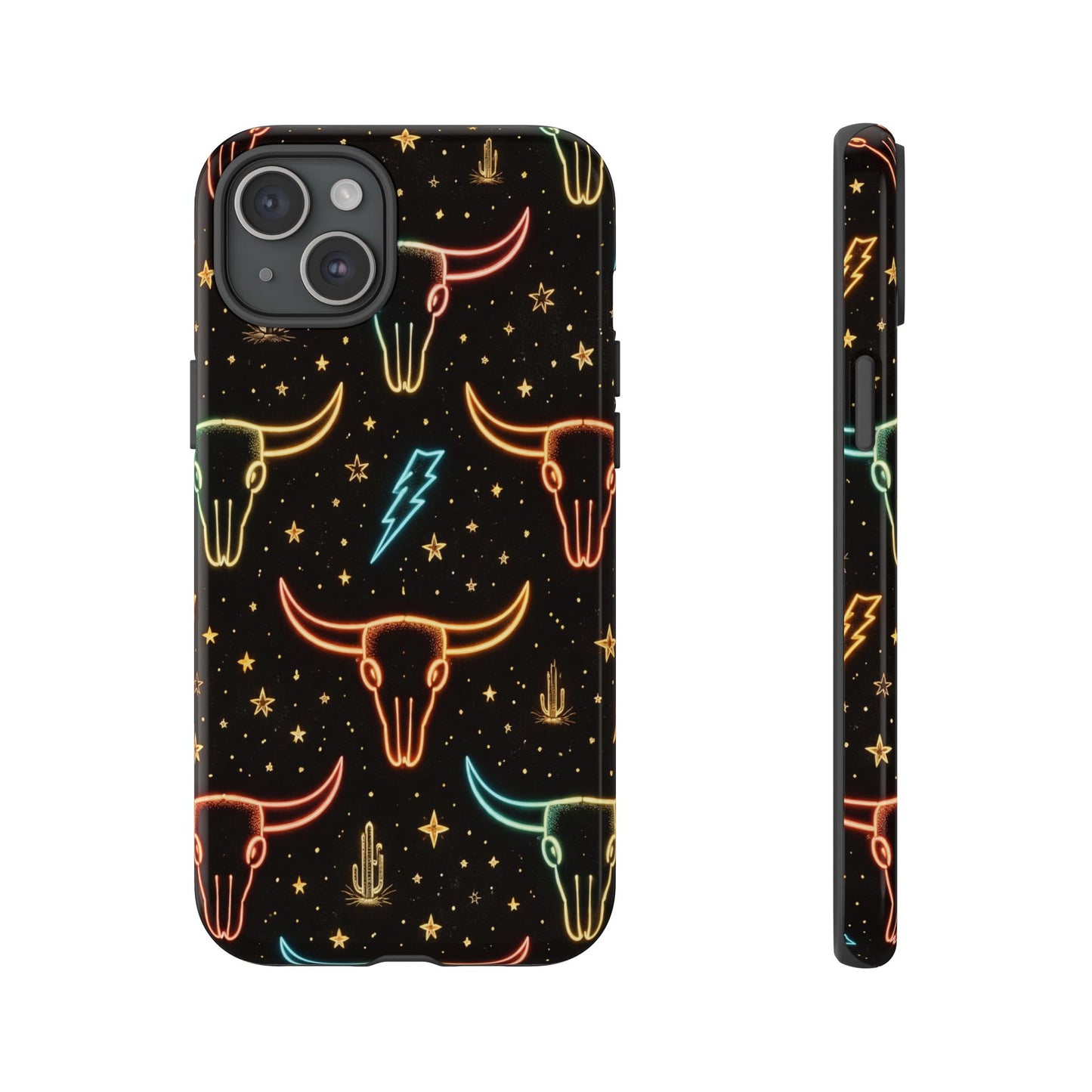 Neon Longhorns Tough Case