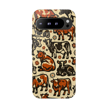 Retro Cows Tough Case