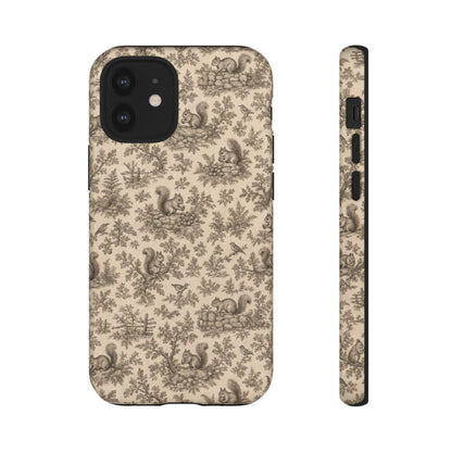 Squirrel Toile Tough Case