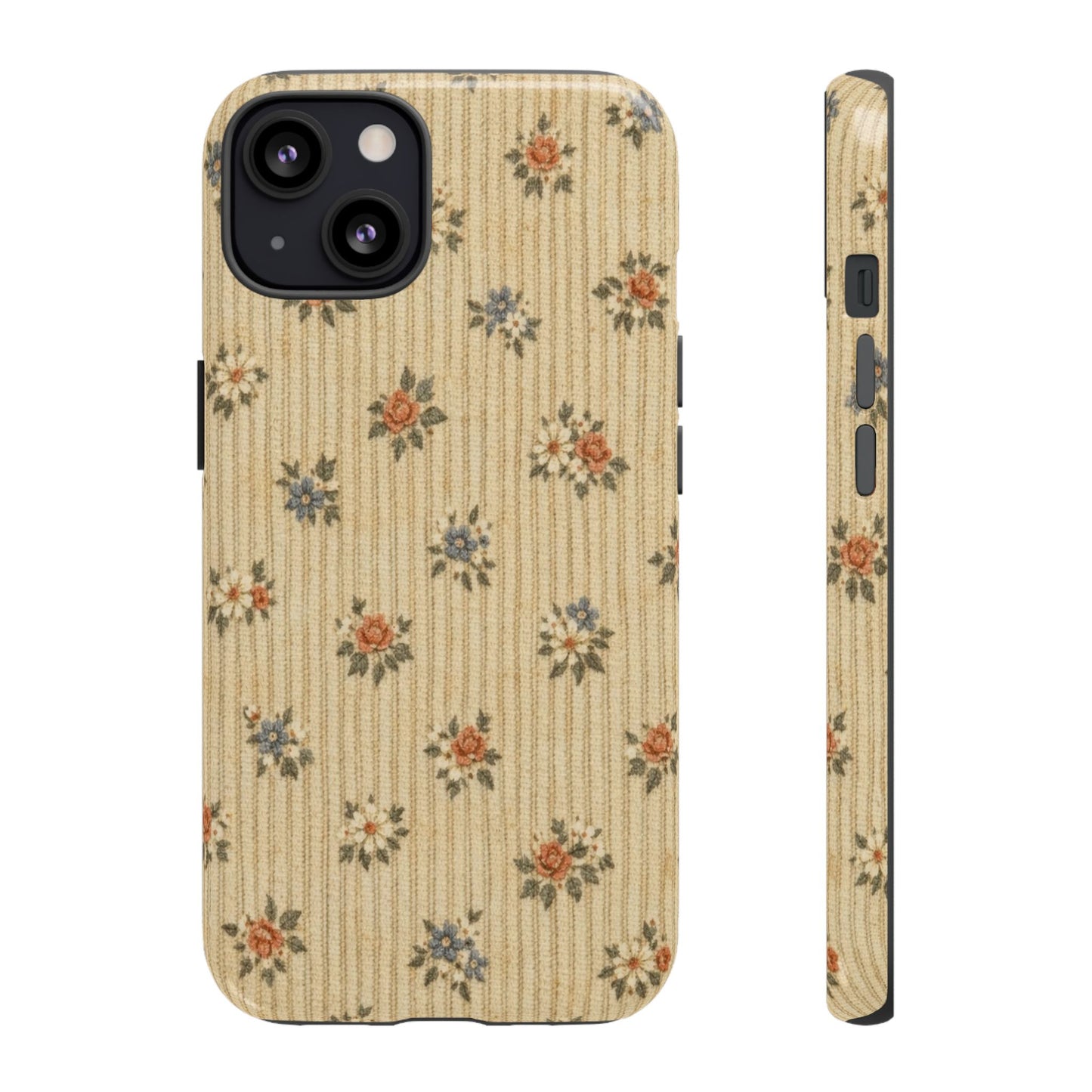 Striped Floral Tough Case
