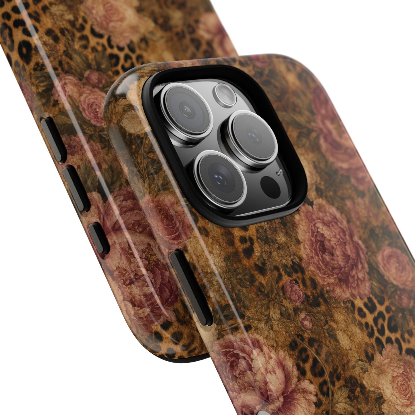 Leopard Floral Tough Case