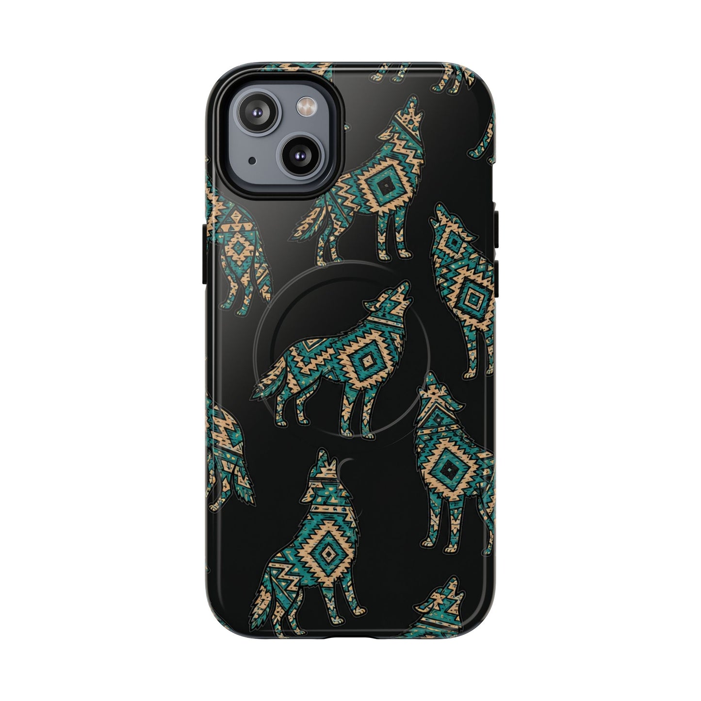 Turquoise Wolf Magnetic Case