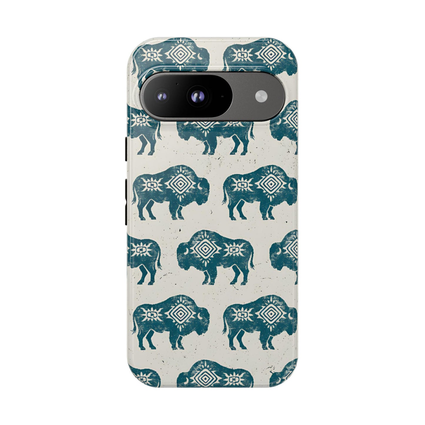 Teal Aztec Buffalo Tough Case
