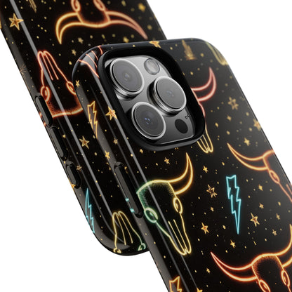 Neon Longhorns Tough Case