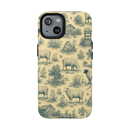 Sheep Toile Magnetic Case