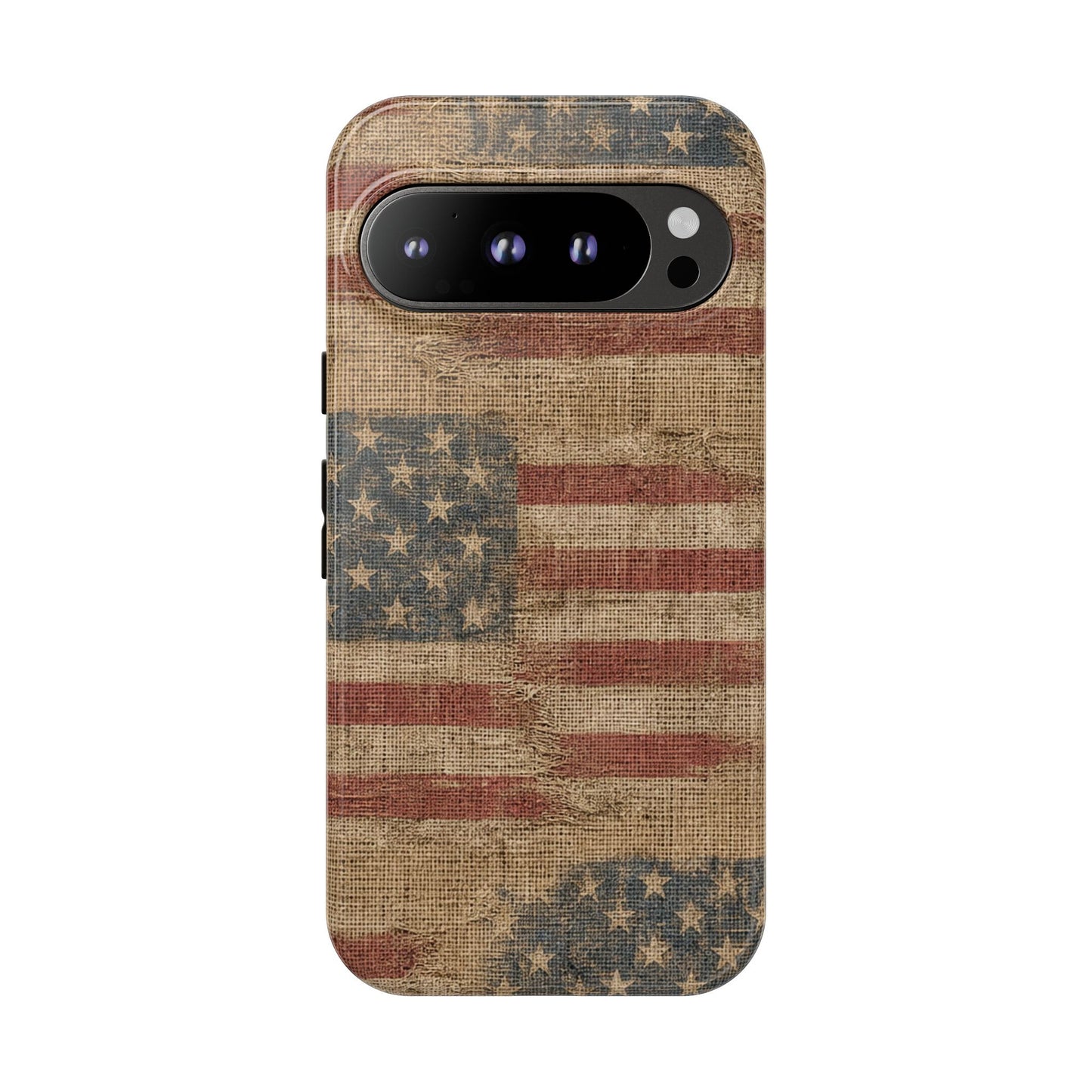 Burlap Flag Tough Case