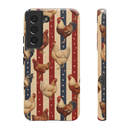 Chickens and Stripes Tough Case