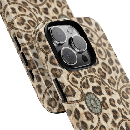 Leopard Rope Conchos Tough Case