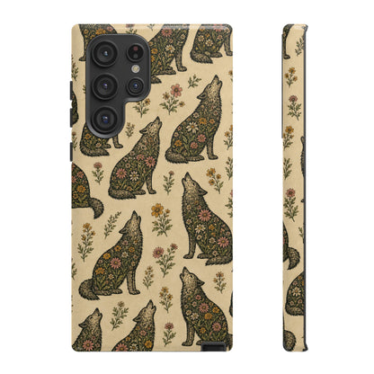 Floral Wolf Tough Case