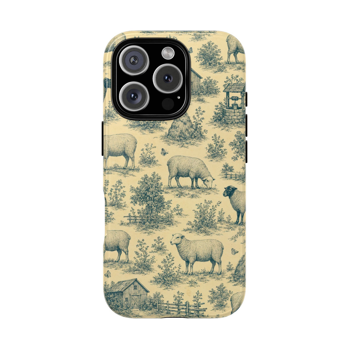 Sheep Toile Tough Case
