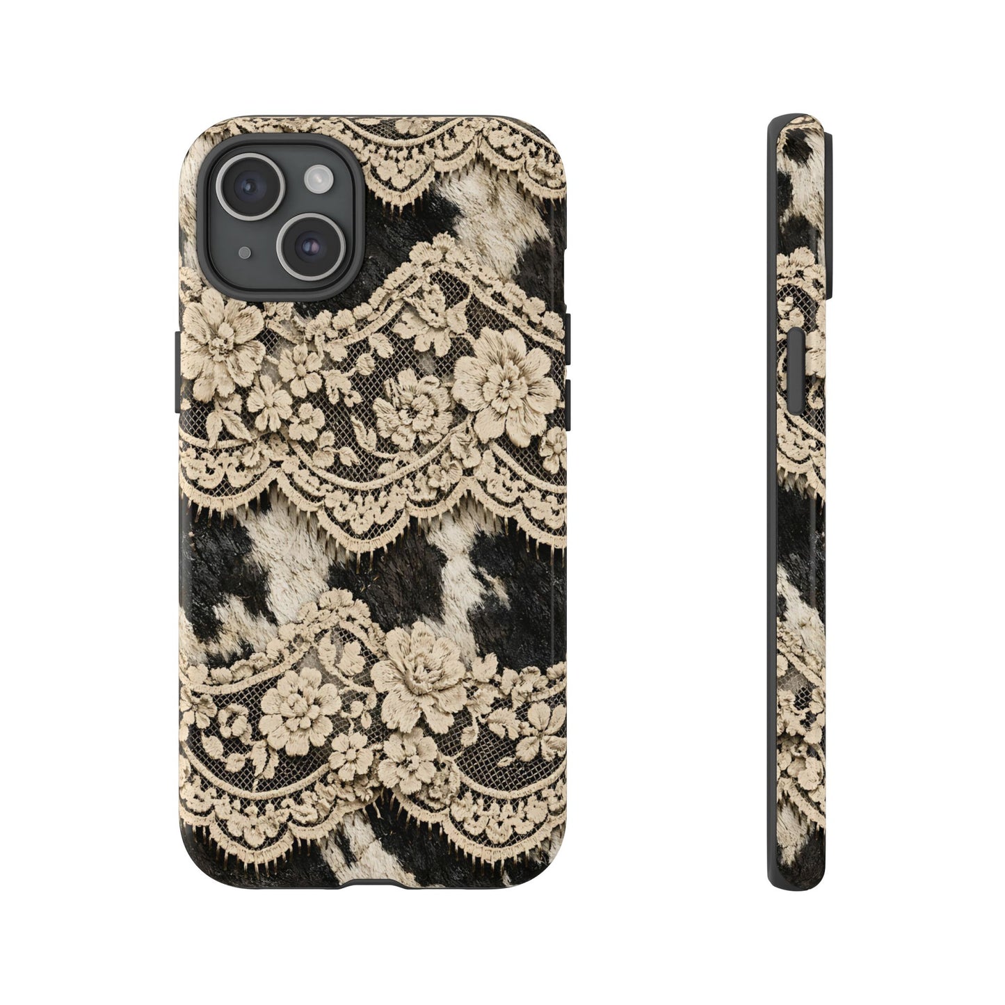 Cowhide Lace Tough Case