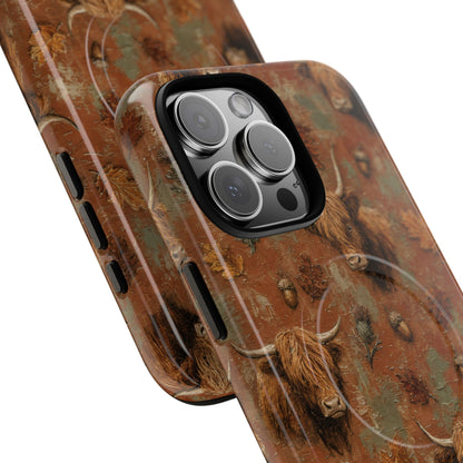Autumn Highland Cow Magnetic Case