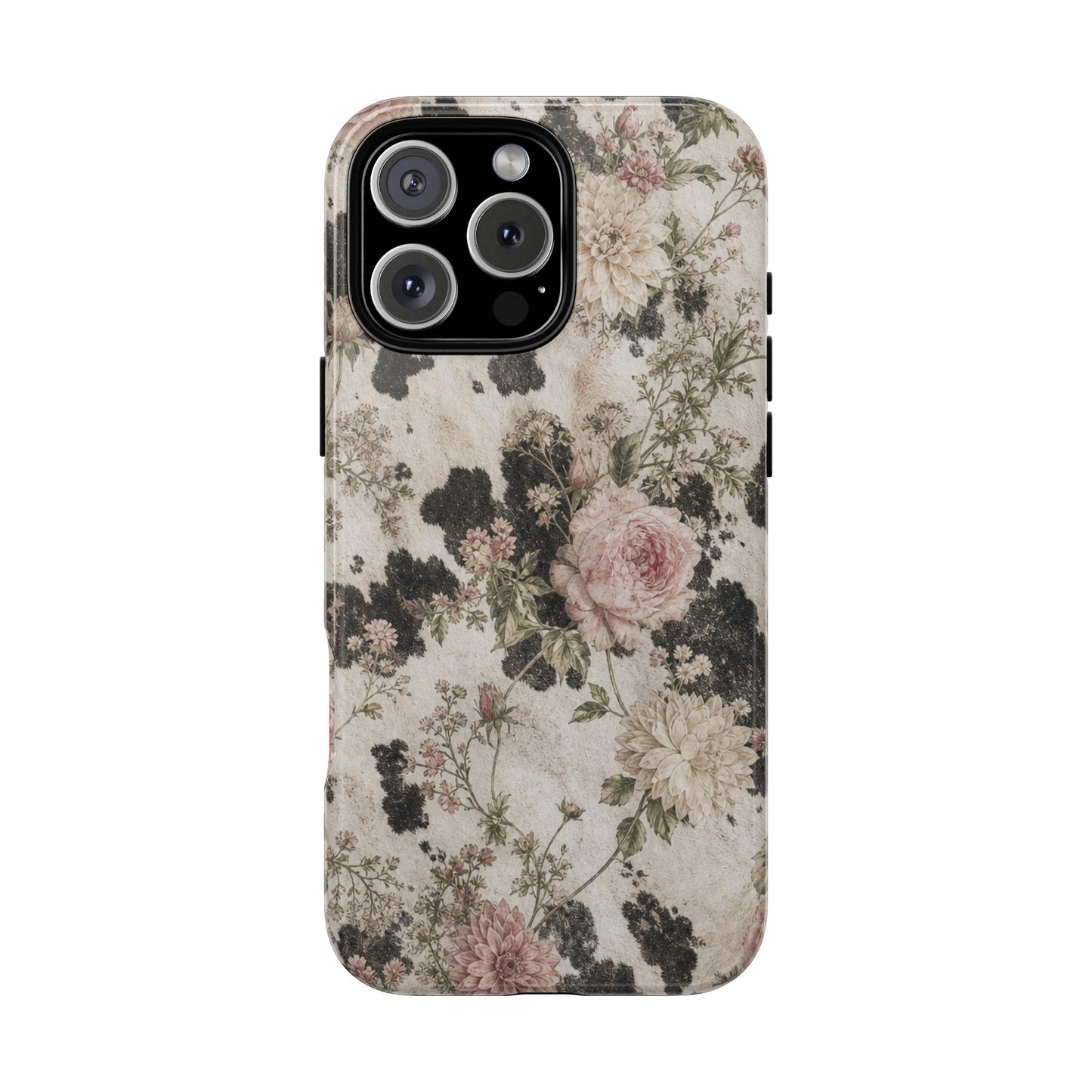 Floral Cowhide Tough Case