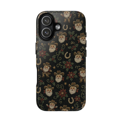 Stitched Cowboy Santa Tough Case