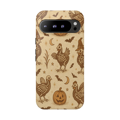 Rustic Skeleton Chickens Tough Phone Case