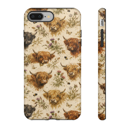 Cottage Core Highland Cows Tough Case