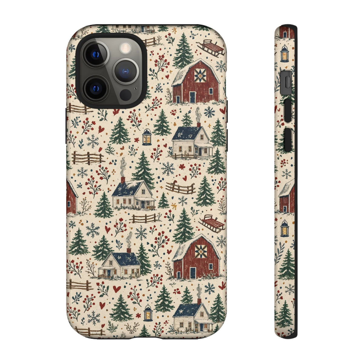 Snowy Farmstead Tough Case