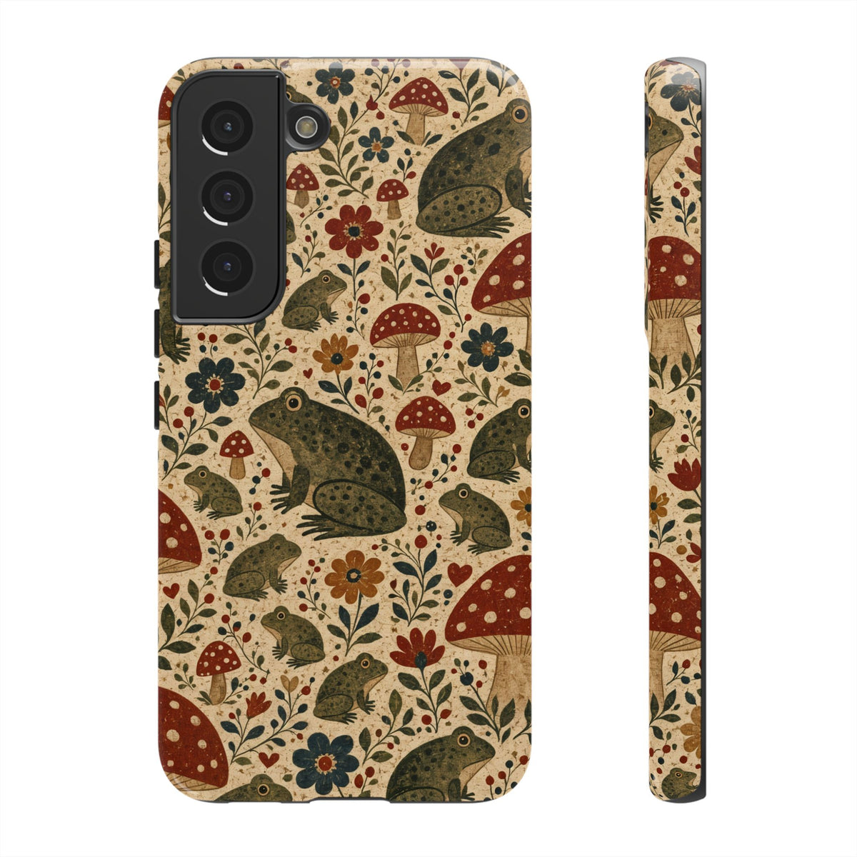 Folk Frog Toadstool Tough Case