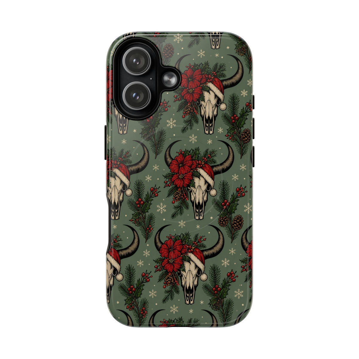 Santa Bull Skulls Magnetic Case