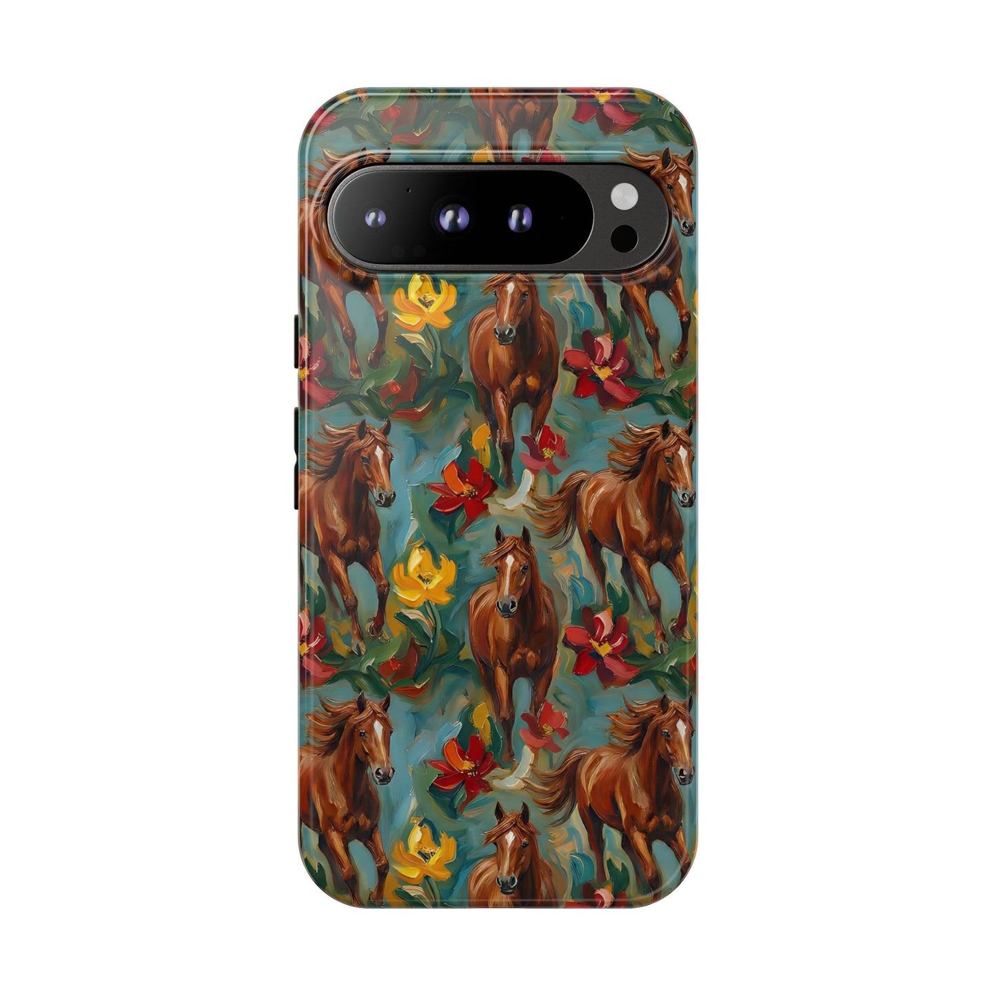 Oil Painted Horses Tough Case