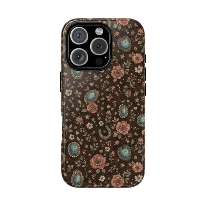 Turquoise Roses Tough Case