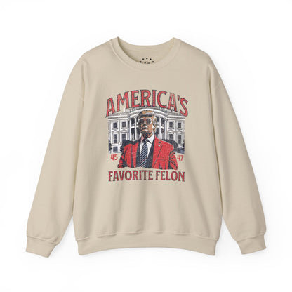 America's Favorite Felon - Trump 2024 Sweatshirt