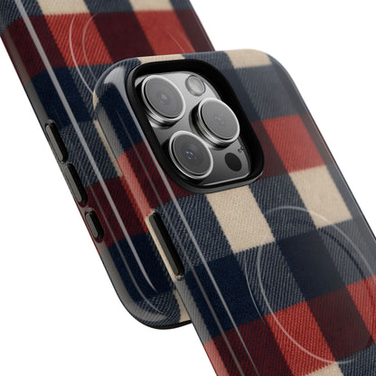 Patriotic Plaid Magnetic Case