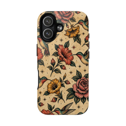 Hummingbird Rose Magnetic Case