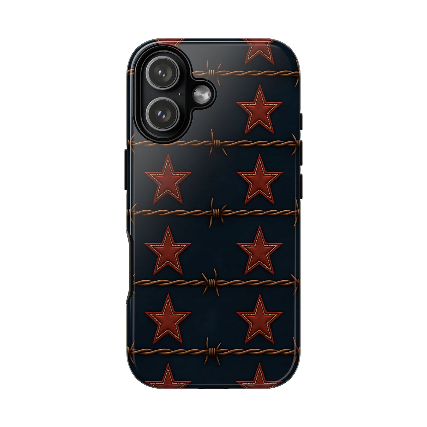 Red Stars + Barbed Wire Tough Phone Case