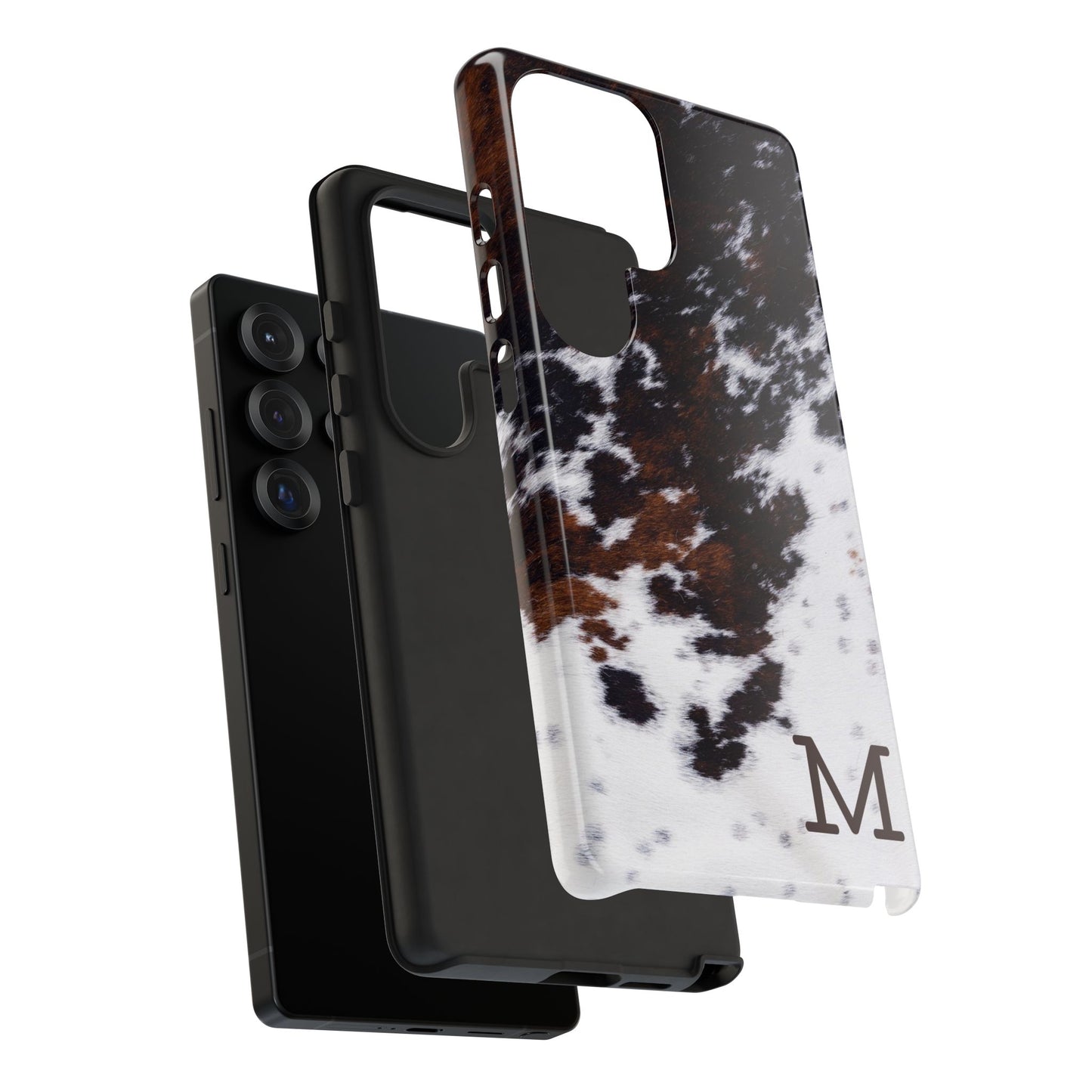 Cowhide Monogram Tough Phone Case