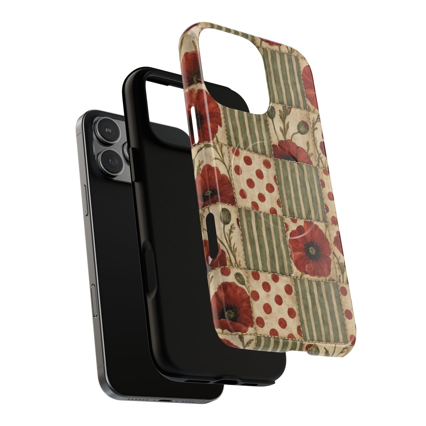Poppy Patchwork Magnetic Case