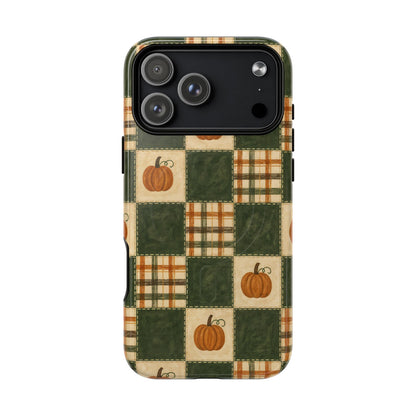 Pumpkin Check Quilt Magnetic Case