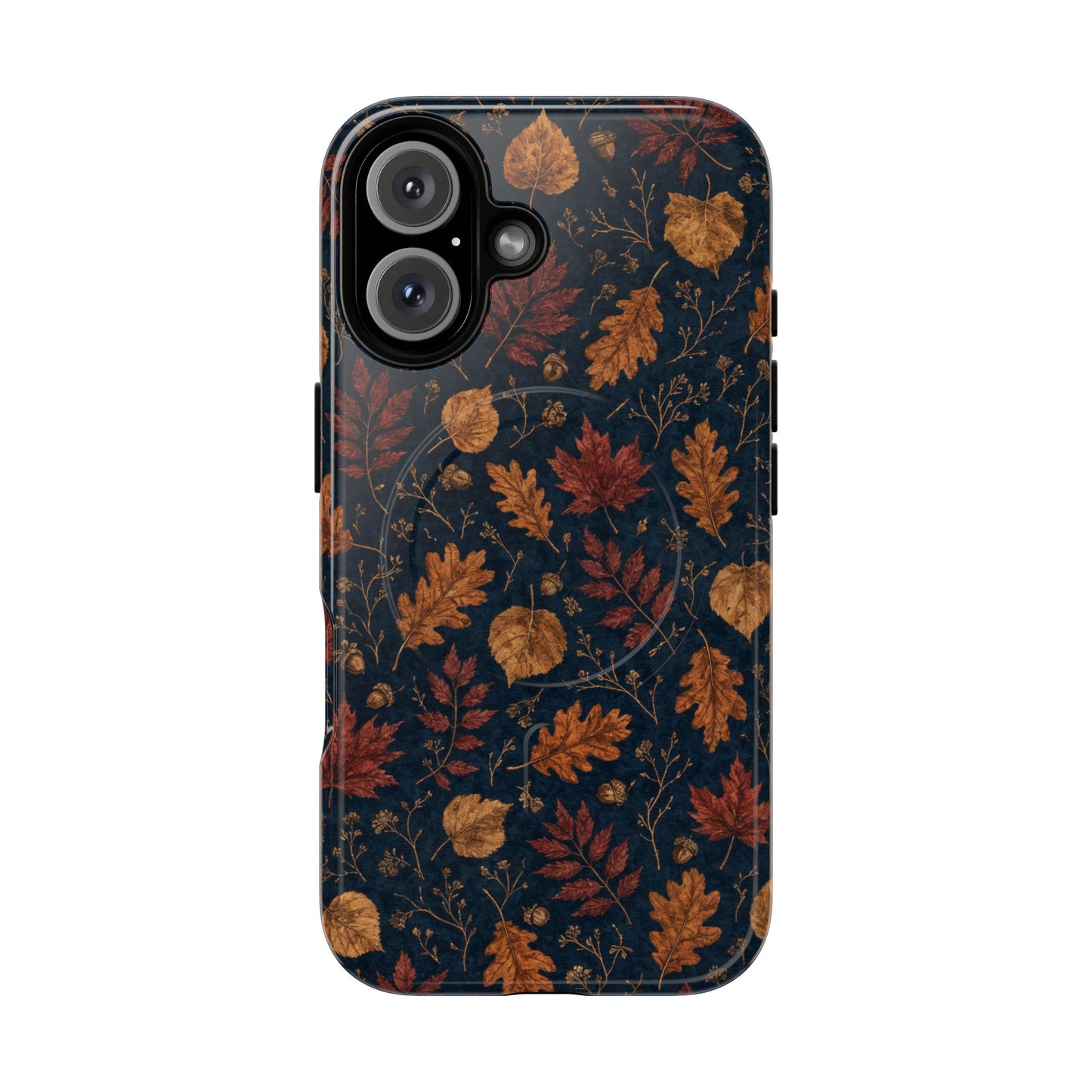 Navy Oak Leaf Magnetic Case