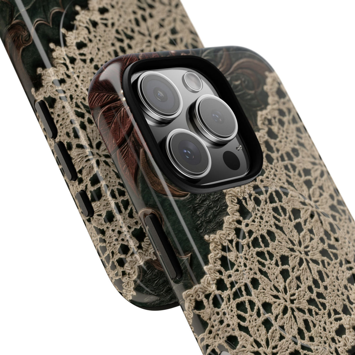 Poinsettia Lace Magnetic Case